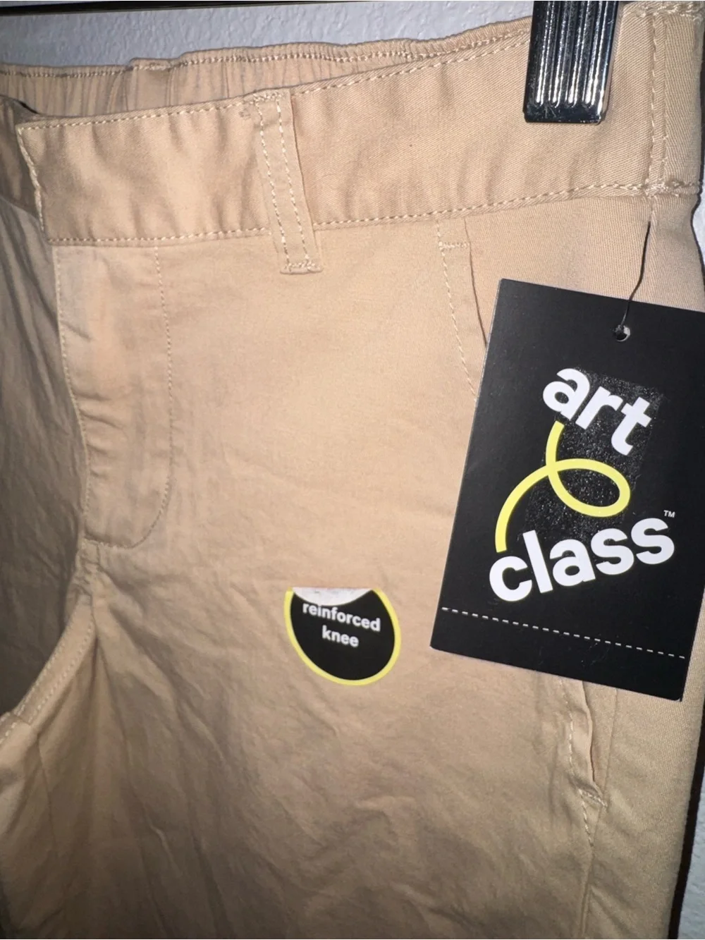 New art class Beige Reinforced Knees Straight-Leg Kids Pants Size 10 Boys